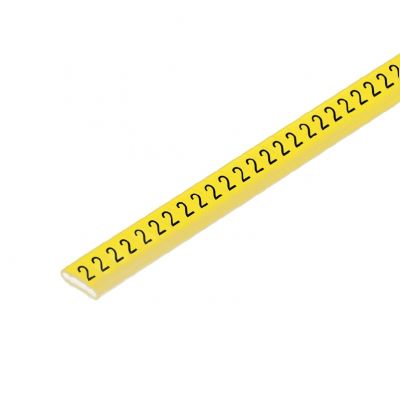 WEIDMULLER CLI M 2-4 GE/SW 2 CD System kodowania kabli, 10 - 317 mm, 11.3 mm, Nadrukowane znaki: Liczby, 2, PVC, miękkie, bez kadmu, żółty 1568301508 /500szt./ (1568301508)