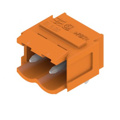 WEIDMULLER SL 5.00/02/90B 3.2SN OR BX Wtyki PCB (złącza płyty), 5.00 mm, Liczba biegunów: 2, kąt odejścia: 90° 1580860000 /100szt./ (1580860000)