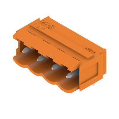 WEIDMULLER SL 5.00/04/90B 3.2SN OR BX Wtyki PCB (złącza płyty), 5.00 mm, Liczba biegunów: 4, kąt odejścia: 90° 1580880000 /100szt./ (1580880000)