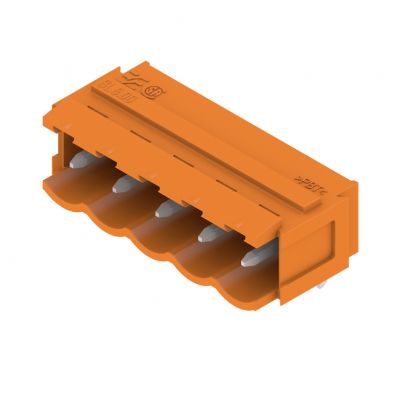 WEIDMULLER SL 5.00/05/90B 3.2SN OR BX Wtyki PCB (złącza płyty), 5.00 mm, Liczba biegunów: 5, kąt odejścia: 90° 1580890000 /50szt./ (1580890000)