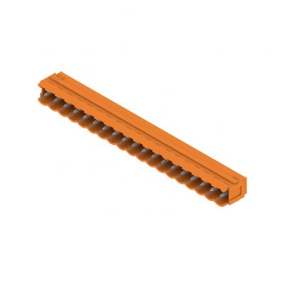 WEIDMULLER SL 5.00/19/90B 3.2SN OR BX Wtyki PCB (złącza płyty), 5.00 mm, Liczba biegunów: 19, kąt odejścia: 90° 1581030000 /20szt./ (1581030000)