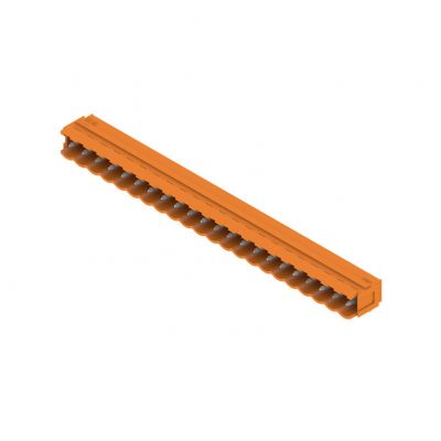 WEIDMULLER SL 5.00/22/90B 3.2SN OR BX Wtyki PCB (złącza płyty), 5.00 mm, Liczba biegunów: 22, kąt odejścia: 90° 1581060000 /20szt./ (1581060000)