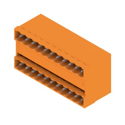 WEIDMULLER SLD 5.08/22/90G 3.2SN OR BX Wtyki PCB (złącza płyty), 5.08 mm, Liczba biegunów: 22, kąt odejścia: 90° 1601880000 /10szt./ (1601880000)