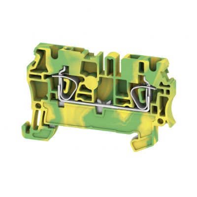 WEIDMULLER ZPE 2.5 Zacisk PE, złącze sprężynowe, 2.5 mm², 800 V, liczba przyłączeń: 2, liczba poziomów: 1, zielony / żółty 1608640000 /50szt./ (1608640000)