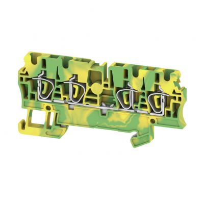 WEIDMULLER ZPE 2.5/4AN Zacisk PE, złącze sprężynowe, 2.5 mm², 800 V, liczba przyłączeń: 4, liczba poziomów: 1, zielony / żółty 1608660000 /50szt./ (1608660000)