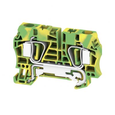 WEIDMULLER ZPE 6 Zacisk PE, złącze sprężynowe, 6 mm², 800 V, liczba przyłączeń: 2, liczba poziomów: 1, zielony / żółty 1608670000 /50szt./ (1608670000)