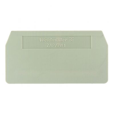 WEIDMULLER ZAP/TW 1 Płyta separacyjna (terminal), Płyta zamykająca i pośrednia, 59.5 mm x 30.5 mm, Ciemnobeżowy 1608740000 /50szt./ (1608740000)