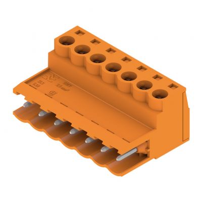 WEIDMULLER SLS 5.08/07/180 SN OR BX Wtyk PCB (złącze wiązki), 5.08 mm, Liczba biegunów: 7, Przyłącze z jarzmem 1627140000 /48szt./ (1627140000)