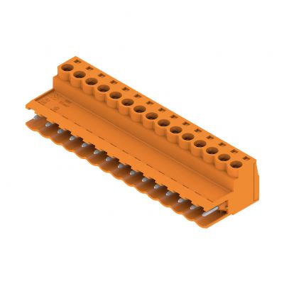 WEIDMULLER SLS 5.08/15/180 SN OR BX Wtyk PCB (złącze wiązki), 5.08 mm, Liczba biegunów: 15, Przyłącze z jarzmem 1627220000 /24szt./ (1627220000)