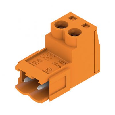 WEIDMULLER SLS 5.08/02/180B SN OR BX Wtyk PCB (złącze wiązki), 5.08 mm, Liczba biegunów: 2, Przyłącze z jarzmem 1627240000 /150szt./ (1627240000)