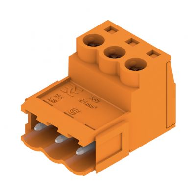 WEIDMULLER SLS 5.08/03/180B SN OR BX Wtyk PCB (złącze wiązki), 5.08 mm, Liczba biegunów: 3, Przyłącze z jarzmem 1627250000 /108szt./ (1627250000)