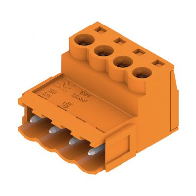 WEIDMULLER SLS 5.08/04/180B SN OR BX Wtyk PCB (złącze wiązki), 5.08 mm, Liczba biegunów: 4, Przyłącze z jarzmem 1627260000 /84szt./ (1627260000)