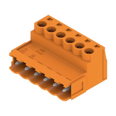 WEIDMULLER SLS 5.08/06/180B SN OR BX Wtyk PCB (złącze wiązki), 5.08 mm, Liczba biegunów: 6, Przyłącze z jarzmem 1627280000 /54szt./ (1627280000)