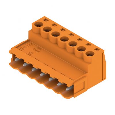 WEIDMULLER SLS 5.08/07/180B SN OR BX Wtyk PCB (złącze wiązki), 5.08 mm, Liczba biegunów: 7, Przyłącze z jarzmem 1627290000 /48szt./ (1627290000)