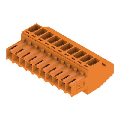 WEIDMULLER BL 3.50/10/90 SN OR BX Wtyk PCB (złącze wiązki), 3.50 mm, Liczba biegunów: 10, Przyłącze z jarzmem 1638630000 /48szt./ (1638630000)