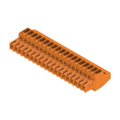 WEIDMULLER BL 3.50/19/90 SN OR BX Wtyk PCB (złącze wiązki), 3.50 mm, Liczba biegunów: 19, Przyłącze z jarzmem 1638720000 /24szt./ (1638720000)