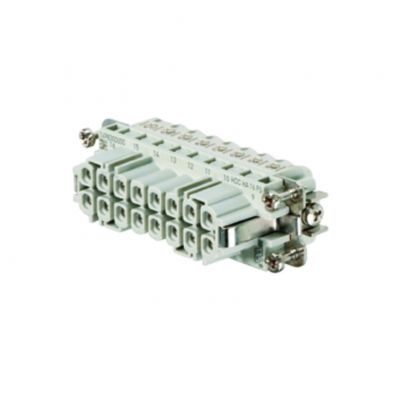WEIDMULLER HDC HA 16 FS Wkład styku (złącza przemysłowe), złącze żeńskie, 250 V, 16 A, Liczba biegunów: 16, złącze śrubowe, Wielkość konstrukcyjna: 5 1650780000 /1szt./ (1650780000)