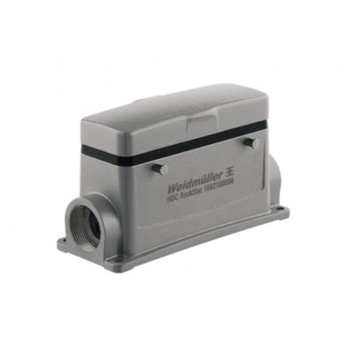WEIDMULLER HDC 24B SDBO 2PG21G Obudowa (złącza przemysłowe), Obudowa podstawy, Zatrzask mocujący boczny u g&oacute;ry, Wielkość konstrukcyjna: 8, IP65 (po podłączeniu) 1662180000 /1szt./ (1662180000)