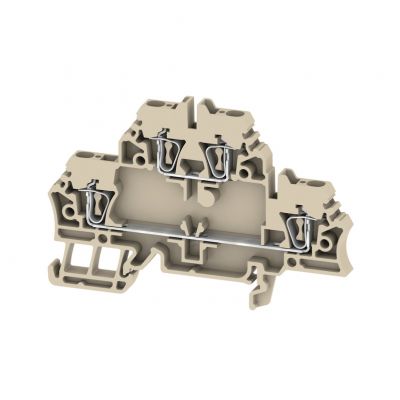 WEIDMULLER ZDK 2.5 Zacisk modułowy wielorzędowy, złącze sprężynowe, 2.5 mm², 500 V, 20 A, liczba poziomów: 2, beżowy 1674300000 /50szt./ (1674300000)