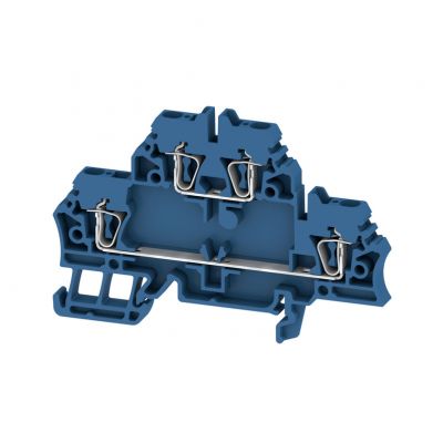 WEIDMULLER ZDK 2.5 BL Zacisk modułowy wielorzędowy, złącze sprężynowe, 2.5 mm², 500 V, 20 A, liczba poziomów: 2, niebieski 1678630000 /50szt./ (1678630000)