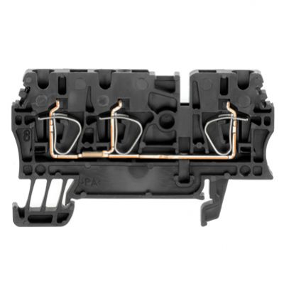 WEIDMULLER ZDU 2.5/3AN SW Blok zacisku przelotowego, złącze sprężynowe, 2.5 mm², 800 V, 24 A, liczba przyłączeń: 3 1683410000 /100szt./ (1683410000)