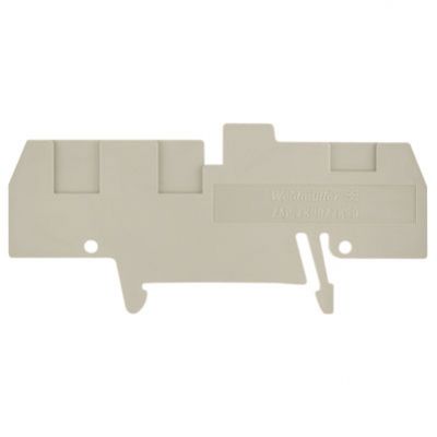 WEIDMULLER ZAP ZKBD/ZKSD Płytka końcowa (styki), 82.5 mm x 2.5 mm, Ciemnobeżowy 1688300000 /50szt./ (1688300000)