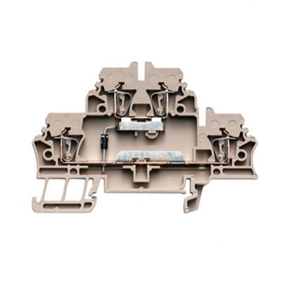 WEIDMULLER ZDK 2.5/D/2 Blok zaciskowy, złącze sprężynowe, 2.5 mm², 500 V, 10 A, dioda 1N 4007, TS 35, Ciemnobeżowy 1690030000 /50szt./ (1690030000)