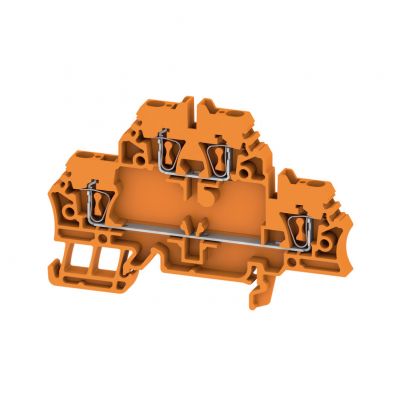 WEIDMULLER ZDK 2.5 OR Zacisk modułowy wielorzędowy, złącze sprężynowe, 2.5 mm², 500 V, 20 A, liczba poziomów: 2, pomarańczowy 1694140000 /50szt./ (1694140000)