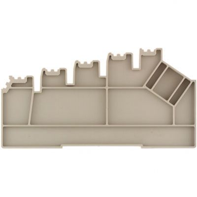 WEIDMULLER AP ZRV1.5 DB Płytka końcowa (styki), 89.2 mm x 5 mm, Ciemnobeżowy 1698180000 /10szt./ (1698180000)