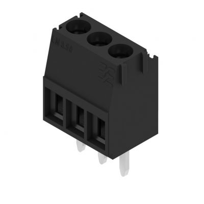 WEIDMULLER LM 3.50/03/90 4.5SN BK BX Zacisk płytki drukowanej, 3.50 mm, Liczba biegunów: 3, Kierunek odejścia przewodu: 90°, Przyłącze z jarzmem 1699680000 /100szt./ (1699680000)