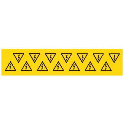 WEIDMULLER MARKO-C. 25X25X25 B/DR. Oznaczenie urządzenia, samoprzylepny, 25 mm, Nadrukowane znaki: symbole, Błyskawica w trójkącie, tkanina, pokryta akrylem, żółty 1700530001 /10szt./ (1700530001)