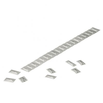 WEIDMULLER WSM 10 T System kodowania kabli, 9.9 mm, Nadrukowane znaki: litery, duże, T, stal nierdzewna 1.4404, srebrny 1712501676 /200szt./ (1712501676)