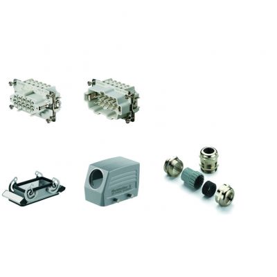 WEIDMULLER HDC-KIT-HE 10.110 Złącze kwadratowe (zestaw), złącze śrubowe, Liczba biegunów: 10 1712510000 /1szt./ (1712510000)