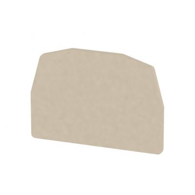 WEIDMULLER ZAP/TW ZDUA Płyta separacyjna (terminal), Płyta zamykająca i pośrednia, 35 mm x 24.6 mm, Ciemnobeżowy 1720960000 /50szt./ (1720960000)