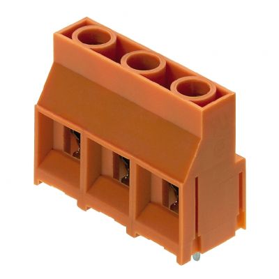 WEIDMULLER LL 9.52/03/90 5.0SN OR BX Zacisk płytki drukowanej, 9.52 mm, Liczba biegunów: 3, Kierunek odejścia przewodu: 90°, Przyłącze z jarzmem 1724690000 /100szt./ (1724690000)