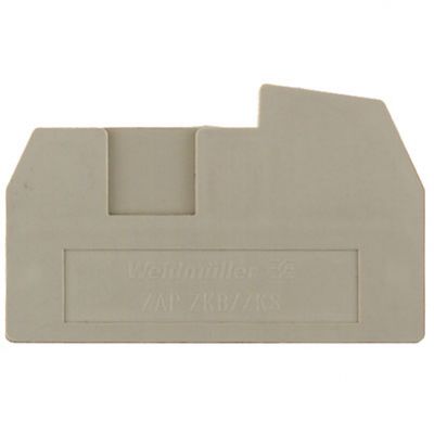WEIDMULLER ZAP ZKB/ZKS Płytka końcowa (styki), 43 mm x 2.5 mm, Ciemnobeżowy 1742600000 /20szt./ (1742600000)