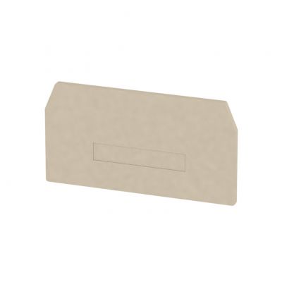 WEIDMULLER ZAP/TW ZDU16 Płyta separacyjna (terminal), Płyta zamykająca i pośrednia, 82.2 mm x 43.4 mm, Ciemnobeżowy 1745150000 /20szt./ (1745150000)