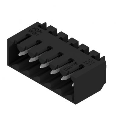 WEIDMULLER SL-SMT 3.50/06/180G 1.5SN BK BX Wtyki PCB (złącza płyty), 3.50 mm, Liczba biegunów: 6, kąt odejścia: 180° 1753022001 /50szt./ (1753022001)