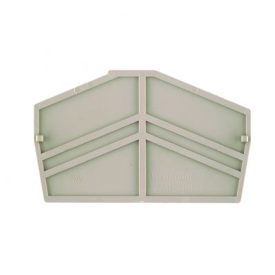 WEIDMULLER ZAP ZDU4-2 Płytka końcowa (styki), 61.5 mm x 2 mm, Ciemnobeżowy 1770400000 /50szt./ (1770400000)