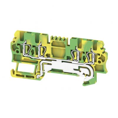 WEIDMULLER ZPE 1.5/4AN Zacisk PE, złącze sprężynowe, 1.5 mm², 500 V, liczba przyłączeń: 4, liczba poziomów: 1, zielony / żółty 1775620000 /50szt./ (1775620000)