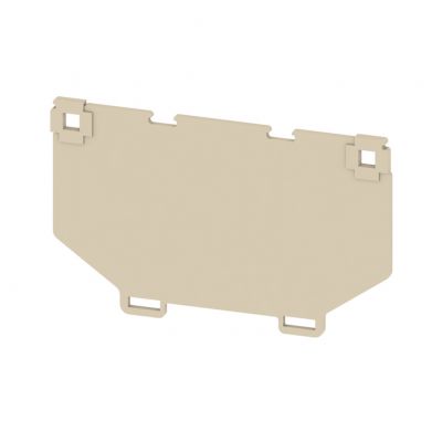 WEIDMULLER WTW WF8 Płyta separacyjna (terminal), Płyta zamykająca i pośrednia, 109.8 mm x 66.95 mm, Ciemnobeżowy 1780900000 /20szt./ (1780900000)