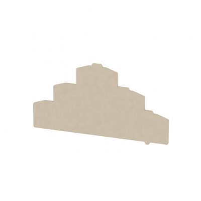 WEIDMULLER ZAP/TW ZDLD2.5-2N Płyta separacyjna (terminal), Płyta zamykająca i pośrednia, 108.42 mm x 59.03 mm, Ciemnobeżowy 1782340000 /20szt./ (1782340000)