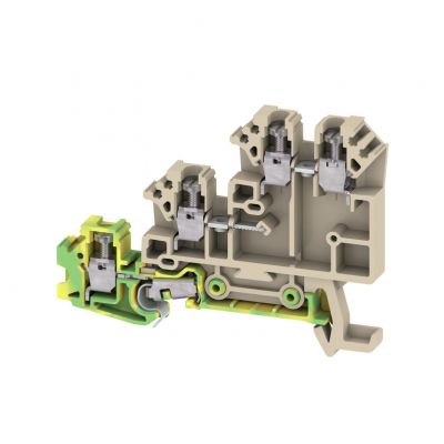 WEIDMULLER DLA 2.5 DB Złączka inicjatora/elementu wykonawczego, złącze śrubowe, 2.5 mm², 250 V, 17.5 A, liczba przyłączeń: 3, Liczba potencjałów w rzędzie: 1, Ciemnobeżowy 1783560000 /100szt./ (1783560000)