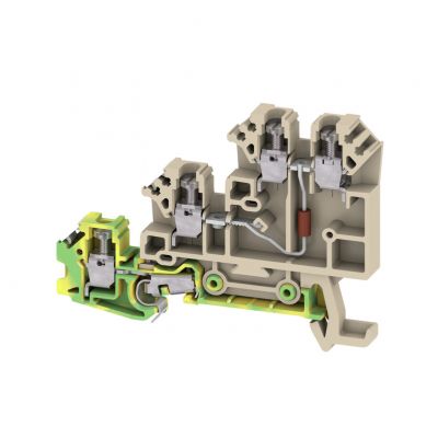 WEIDMULLER DLA 2.5/D DB Złączka inicjatora/elementu wykonawczego, złącze śrubowe, 2.5 mm², 250 V, 17.5 A, liczba przyłączeń: 3, Liczba potencjałów w rzędzie: 1, Ciemnobeżowy 1783590000 /100szt./ (1783590000)