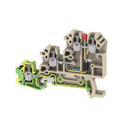 WEIDMULLER DLA 2.5/LD-RT/D DB Złączka inicjatora/elementu wykonawczego, złącze śrubowe, 2.5 mm², 30 V, 17.5 A, liczba przyłączeń: 3, Liczba potencjałów w rzędzie: 1, Ciemnobeżowy 1783620000 /50szt./ (1783620000)