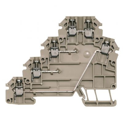 WEIDMULLER VLI 1.5 DB Złączka inicjatora/elementu wykonawczego, złącze śrubowe, 1.5 mm², 250, 17.5 A, liczba przyłączeń: 6, Liczba potencjałów w rzędzie: 1, Ciemnobeżowy 1784120000 /50szt./ (1784120000)
