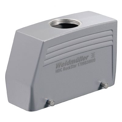 WEIDMULLER HDC 64D TOBU 1M32G Obudowa (złącza przemysłowe), Wpust kablowy od g&oacute;ry, Korpus wtyczki, Zatrzask mocujący boczny u dołu, Wielkość konstrukcyjna: 8, IP65 (po podłą 1786830000 /1szt./ (1786830000)