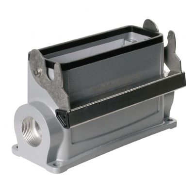 WEIDMULLER HDC 64D SLU 2M25G Obudowa (złącza przemysłowe), Obudowa podstawy, Zatrzask mocujący końcowy, na dole, Wielkość konstrukcyjna: 8, IP65 (po podłączeniu) 1786910000 /1szt./ (1786910000)