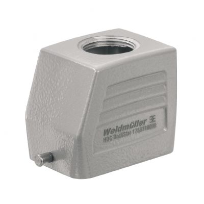 WEIDMULLER HDC 06B TOLU 1M25G Obudowa (złącza przemysłowe), Wpust kablowy od g&oacute;ry, Korpus wtyczki, Zatrzask mocujący końcowy, na dole, Wielkość konstrukcyjna: 3, IP65 (po po 1788110000 /1szt./ (1788110000)