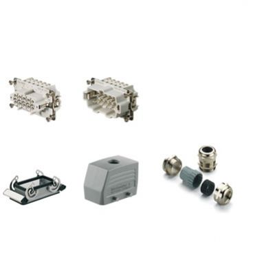 WEIDMULLER HDC-KIT-HE 10.111 M Złącza przemysłowe (zestaw), Typoszereg: HE, złącze śrubowe, Wielkość konstrukcyjna: 4, Liczba biegunów: 10 1802410000 /1szt./ (1802410000)